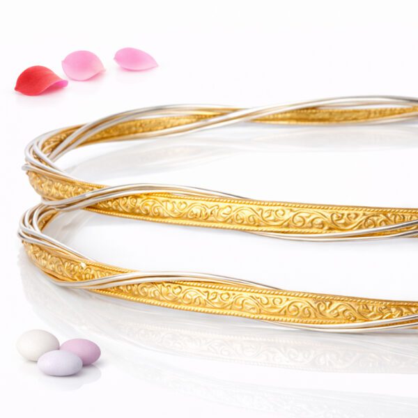 Στέφανα Γάμου από Ασήμι 925° S-0070