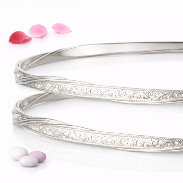 Στέφανα Γάμου από Ασήμι 925° S-0090