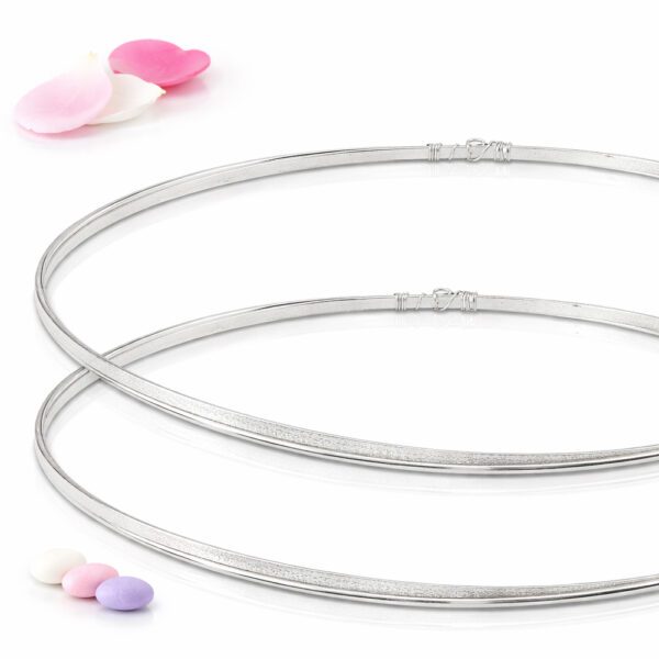 Επάργυρα στέφανα γάμου SA-1409