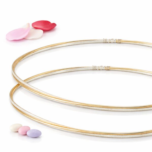 Επάργυρα στέφανα γάμου SA-1410