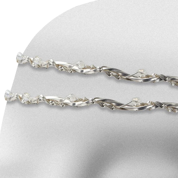 Στέφανα Γάμου από ασήμι S-1606