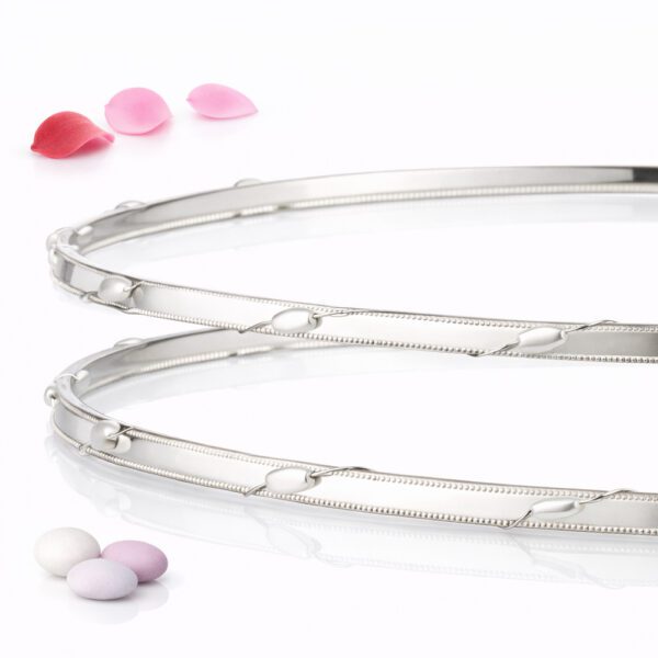 Χειροποίητα Επάργυρα Στέφανα Γάμου SA-1323