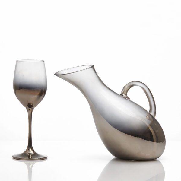 Κρυστάλλινο σετ καράφα και ποτήρι κρασιού M-0040