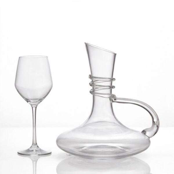 Κρυστάλλινο σετ καράφα και ποτήρι κρασιού MP-0080
