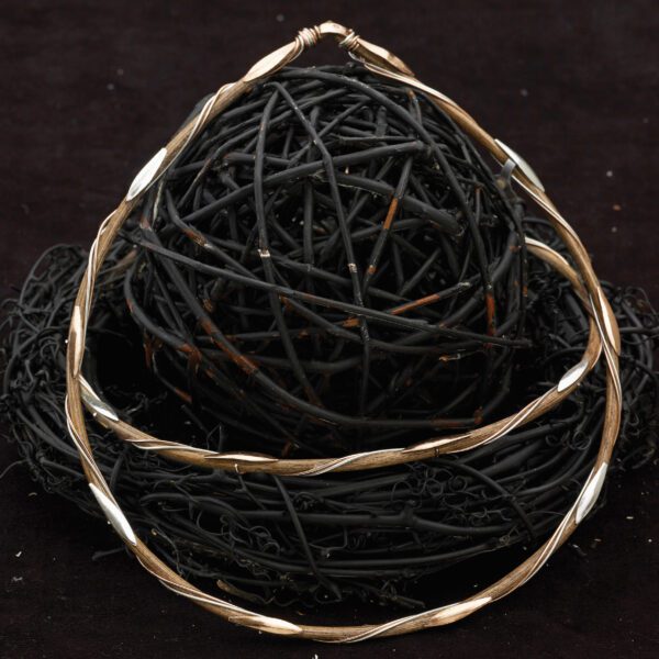 Στέφανα Γάμου από ξύλο και ασήμι X-0250LP