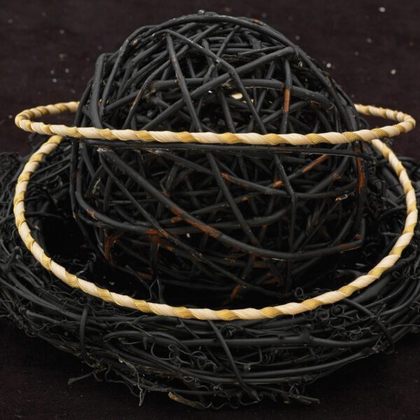 Στέφανα Γάμου από ξύλο και ασήμι X-0405