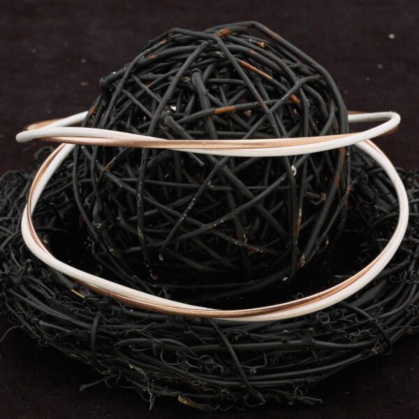 Στέφανα Γάμου από ξύλο και ασήμι X-0645