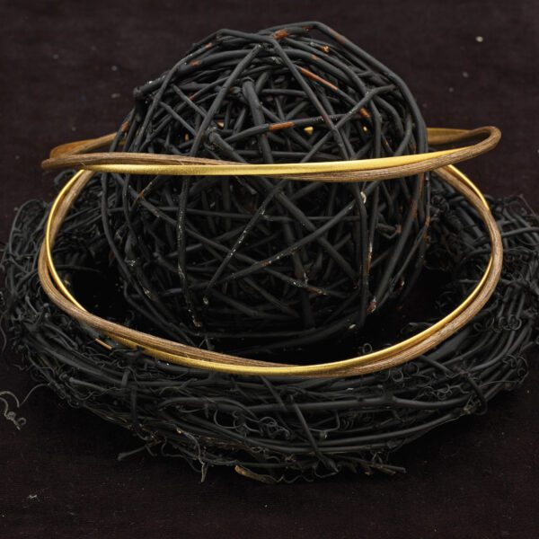 Στέφανα Γάμου από ξύλο και ασήμι X-0650