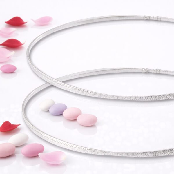 Επάργυρα στέφανα γάμου SA-2027