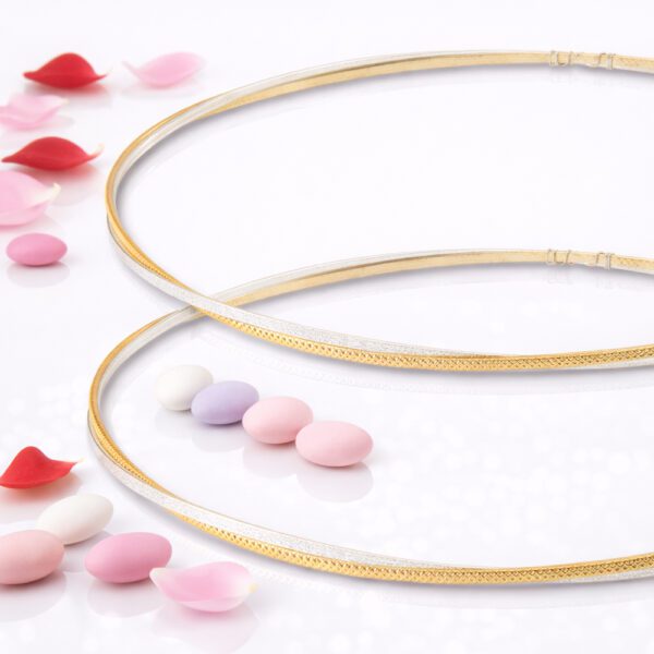 Επάργυρα στέφανα γάμου SA-2028