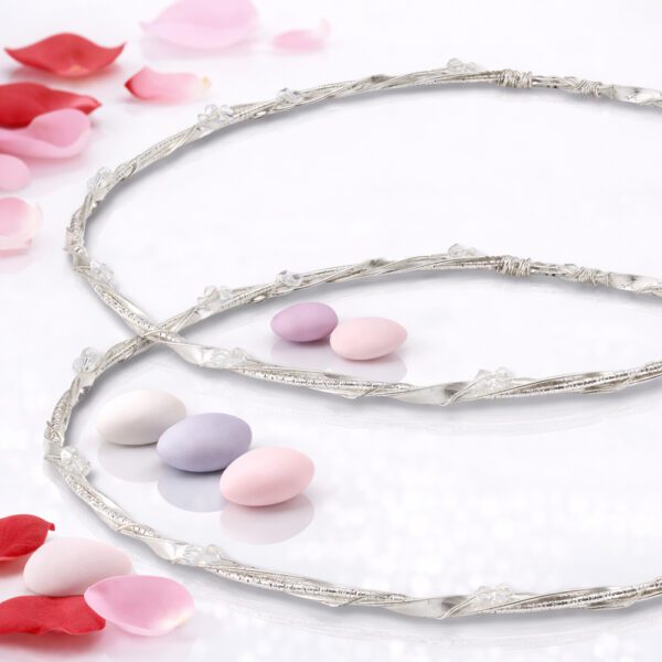 Επάργυρα στέφανα γάμου SA-2030