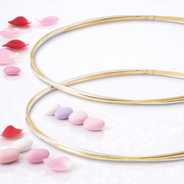 Επάργυρα στέφανα γάμου SA-2022