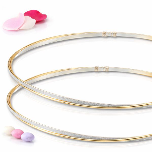 Επάργυρα στέφανα γάμου SA-2422