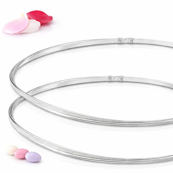 Επάργυρα στέφανα γάμου SA-2424