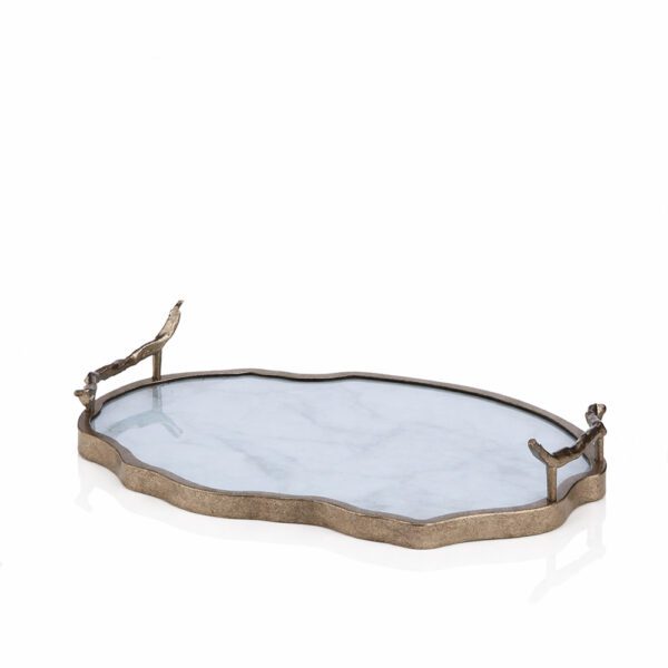 Οβάλ δίσκος γάμου από plexiglass και luminex resin DM-2309