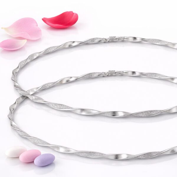 Επάργυρα στέφανα γάμου SA-2446