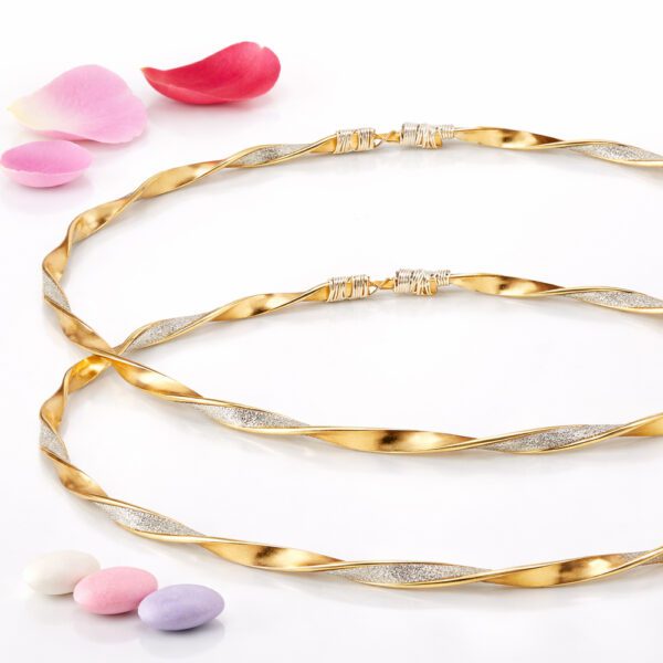 Επάργυρα στέφανα γάμου SA-2447