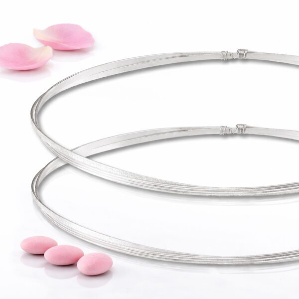 Επάργυρα στέφανα γάμου SA-2461