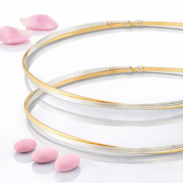 Επάργυρα στέφανα γάμου SA-2462