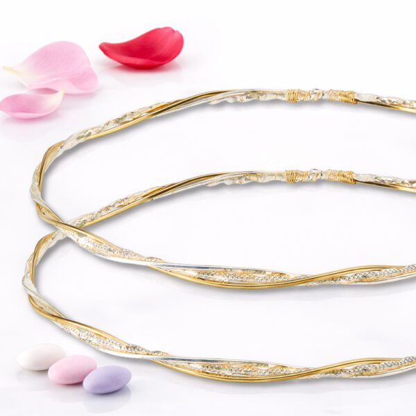 Επάργυρα στέφανα γάμου SA-2444