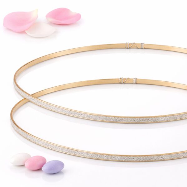 Επάργυρα στέφανα γάμου SA-2449