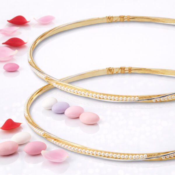 Χειροποίητα Επάργυρα Στέφανα Γάμου SA-2602