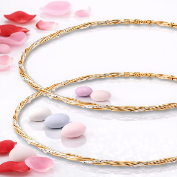 Χειροποίητα Επάργυρα Στέφανα Γάμου SA-2617