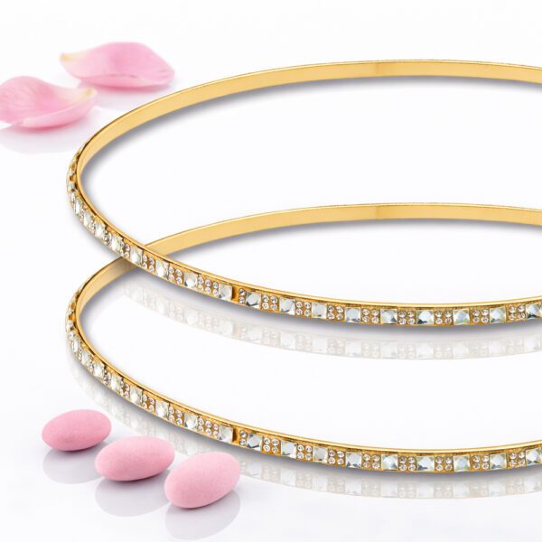 Επάργυρα στέφανα γάμου SA-2457